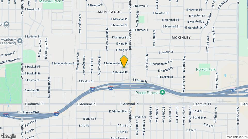 705 N Oxford Ave Map and Location Details
