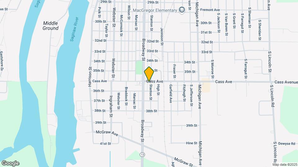 914 Cass Ave, Unit 1 Mapa y Detalles de la Ubicación