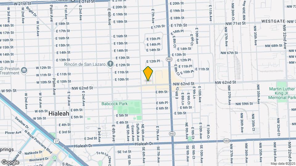 East Hialeah Triplex Map and Location Details
