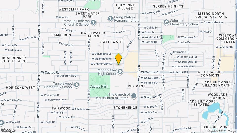 3634 W Wethersfield Rd Map and Location Details