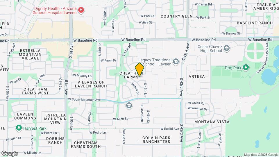 4526 W Ian Dr Map and Location Details