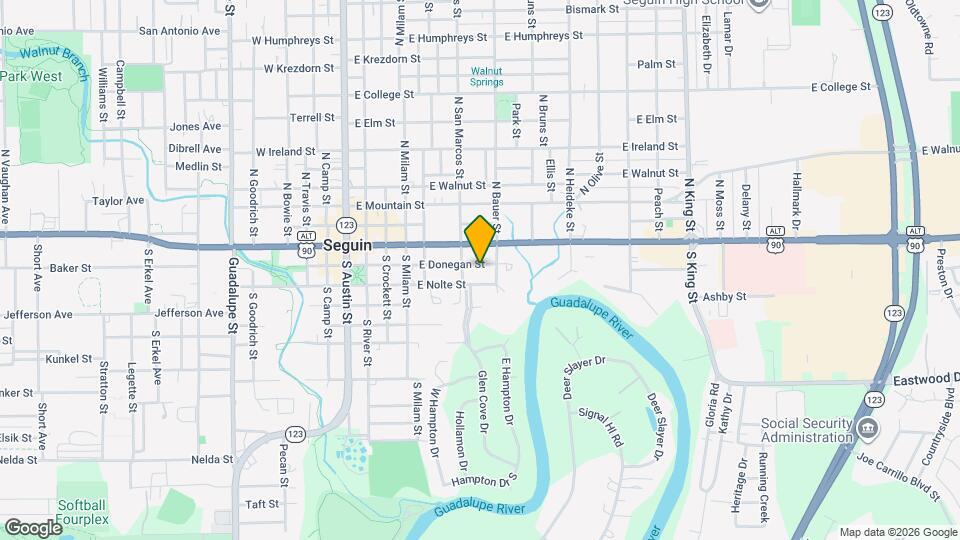 619 E Donegan St Map and Location Details