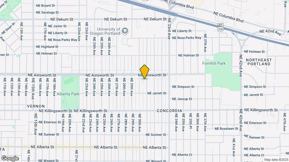 5927 NE 31st Ave Map and Location Details