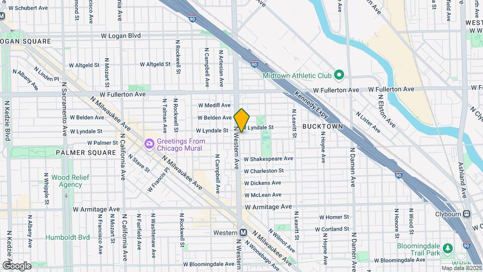 2207 N Western Ave Map and Location Details