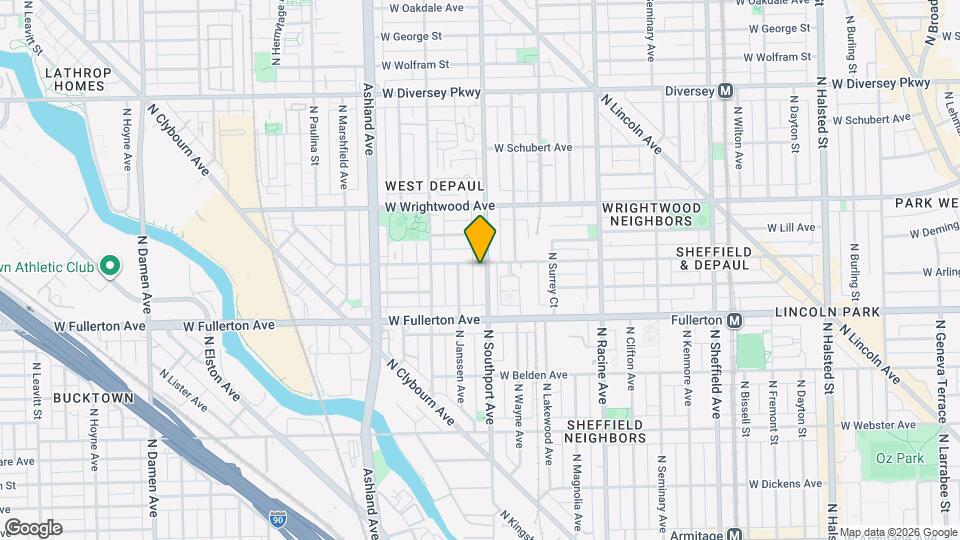 2454 N Southport Ave, Unit 1 Map and Location Details