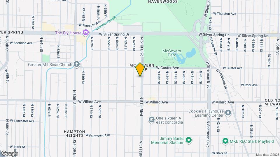 5333 N 51st Blvd Map and Location Details