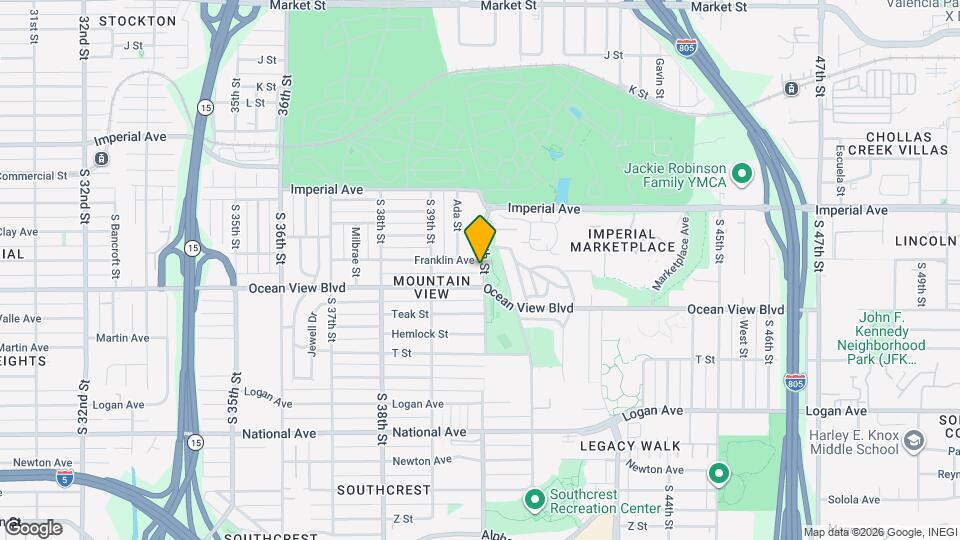 3987 Franklin Ave Map and Location Details