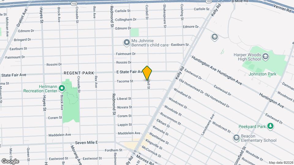 16306 Tacoma St Map and Location Details