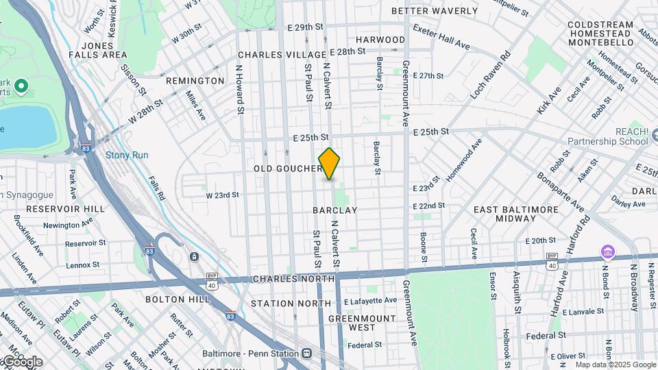 2300 N. Calvert St Mapa y Detalles de la Ubicación