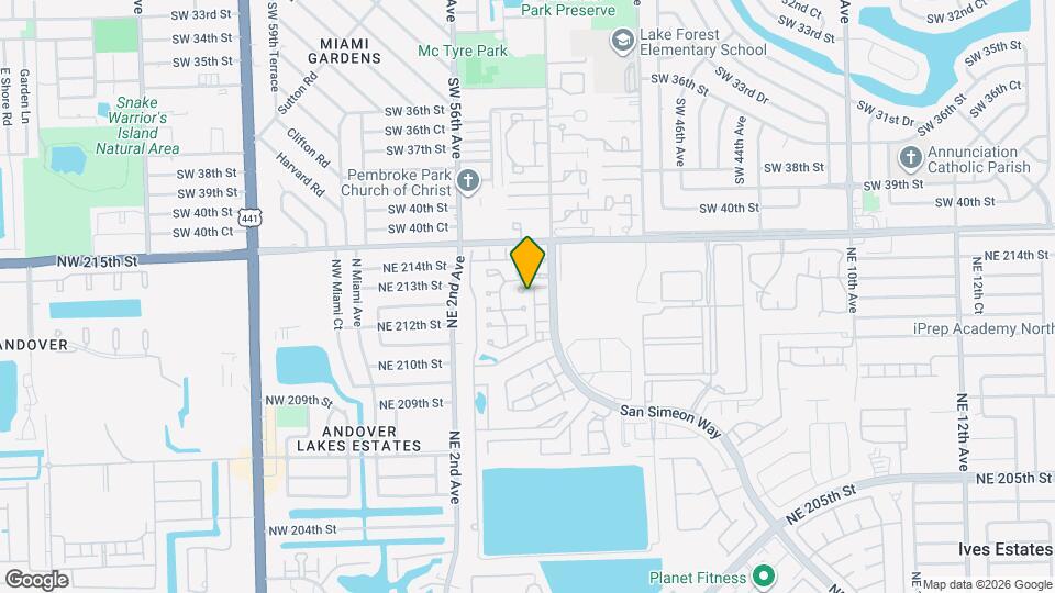 21221 NE 3rd Ct Map and Location Details