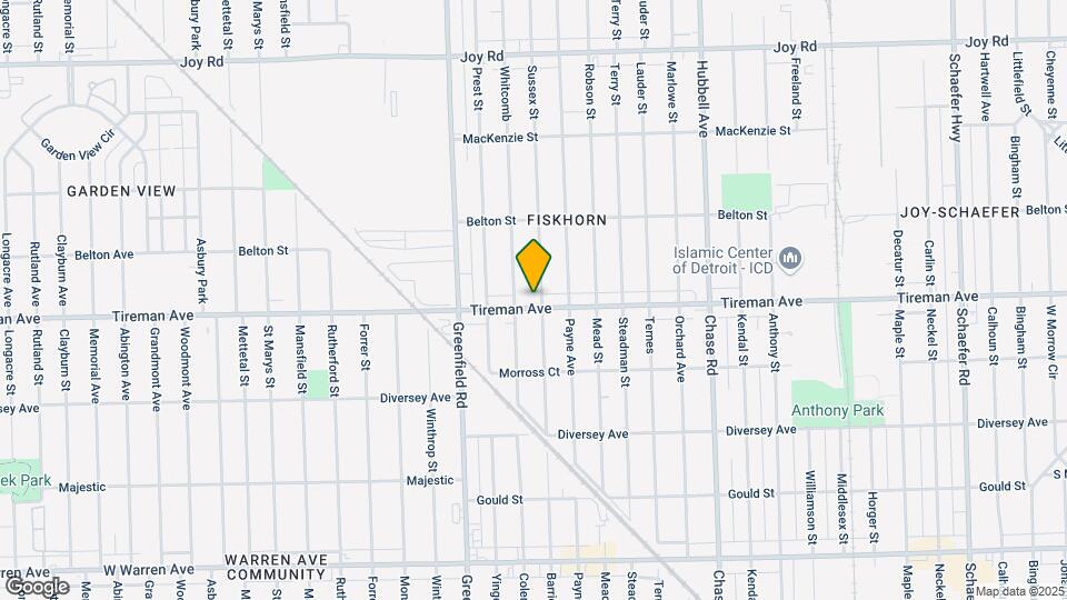 15200 Tireman St Map and Location Details