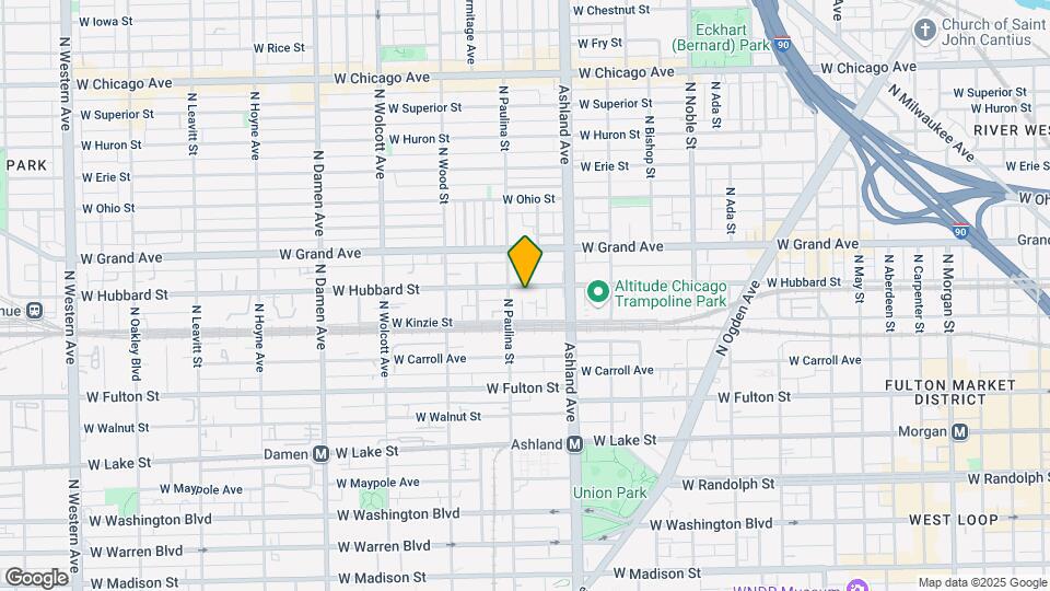1647 W Hubbard St Map and Location Details