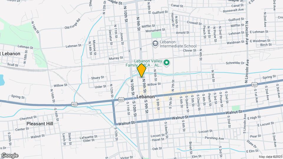 127 N 9th St Map and Location Details