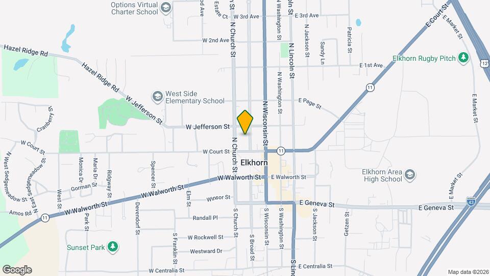 116 N Broad St, Unit Upper Mapa y Detalles de la Ubicación