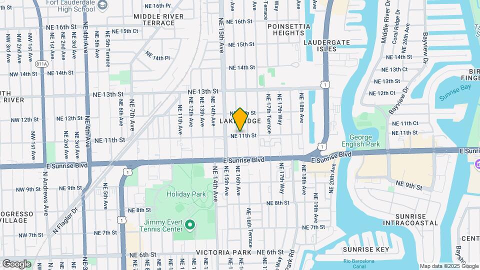 1100 NE 16th Ave Mapa y Detalles de la Ubicación