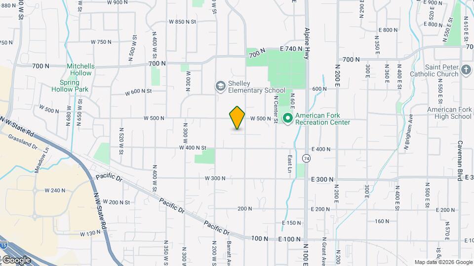 164 N 450 W St Map and Location Details