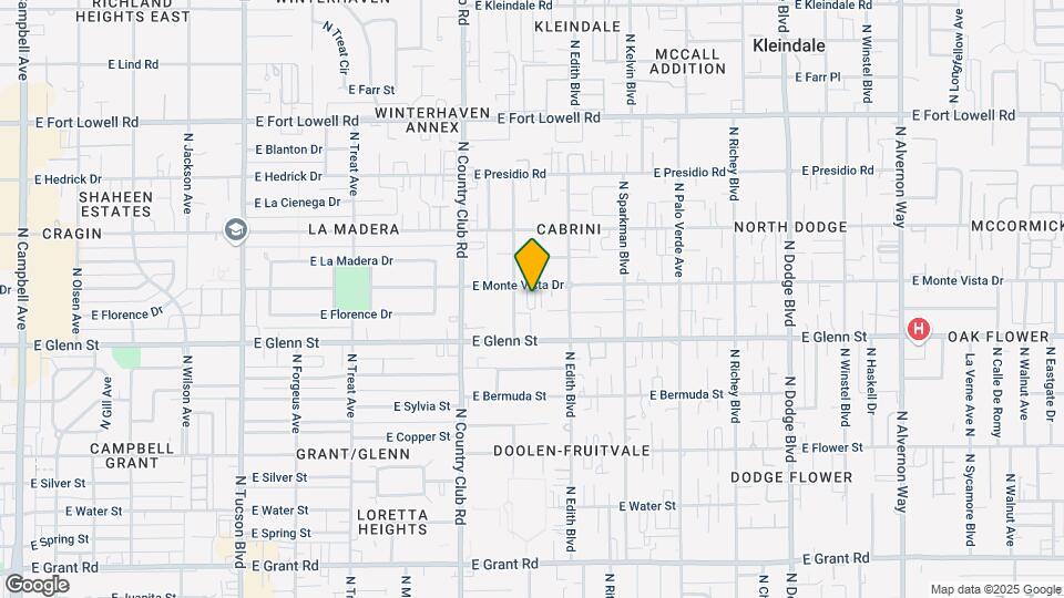 3220 E Monte Vista Dr Map and Location Details