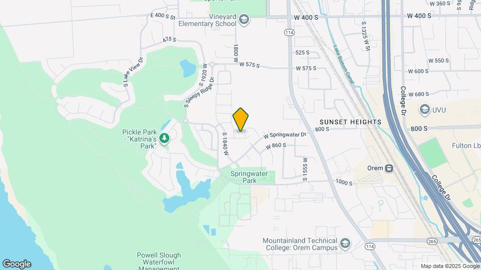 1780 W 850 S Mapa y Detalles de la Ubicación