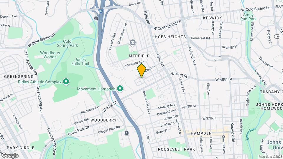 4118 Buena Vista Ave Map and Location Details