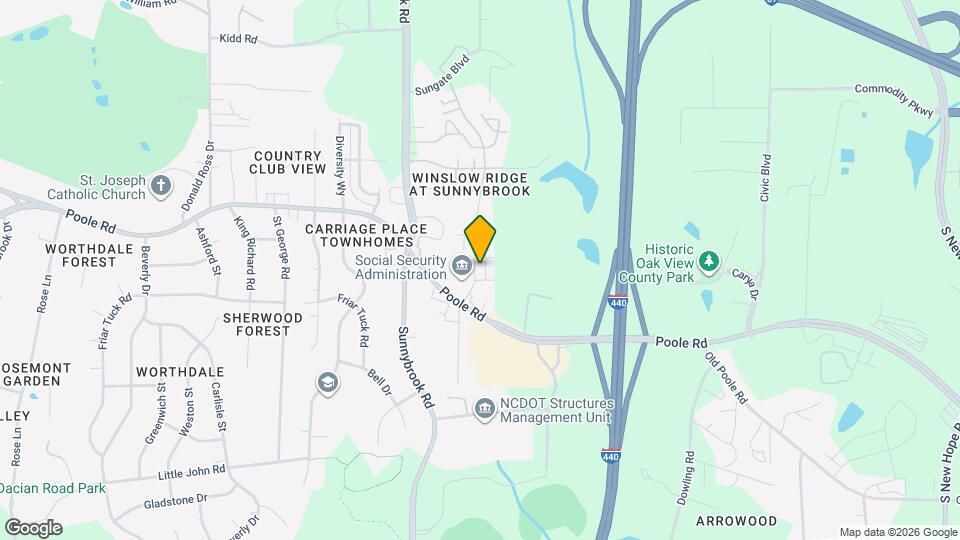 838 Oak Center Dr Map and Location Details