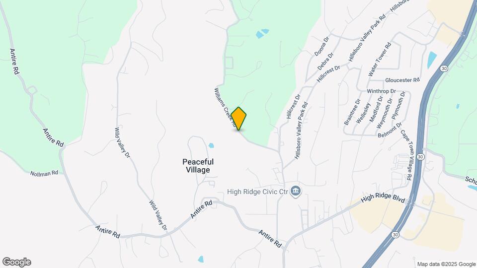 2609 Williams Creek Rd Map and Location Details