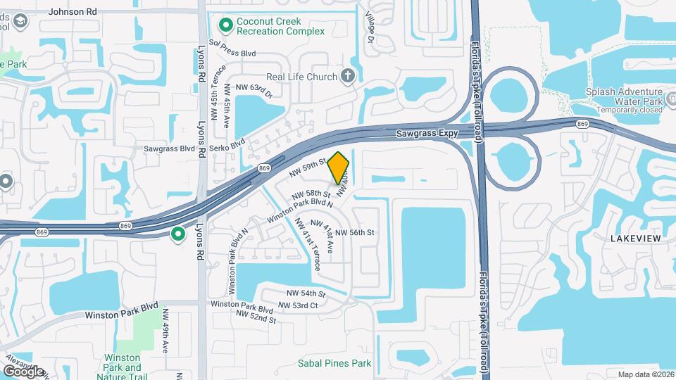 5831 NW 40th Ln Map and Location Details