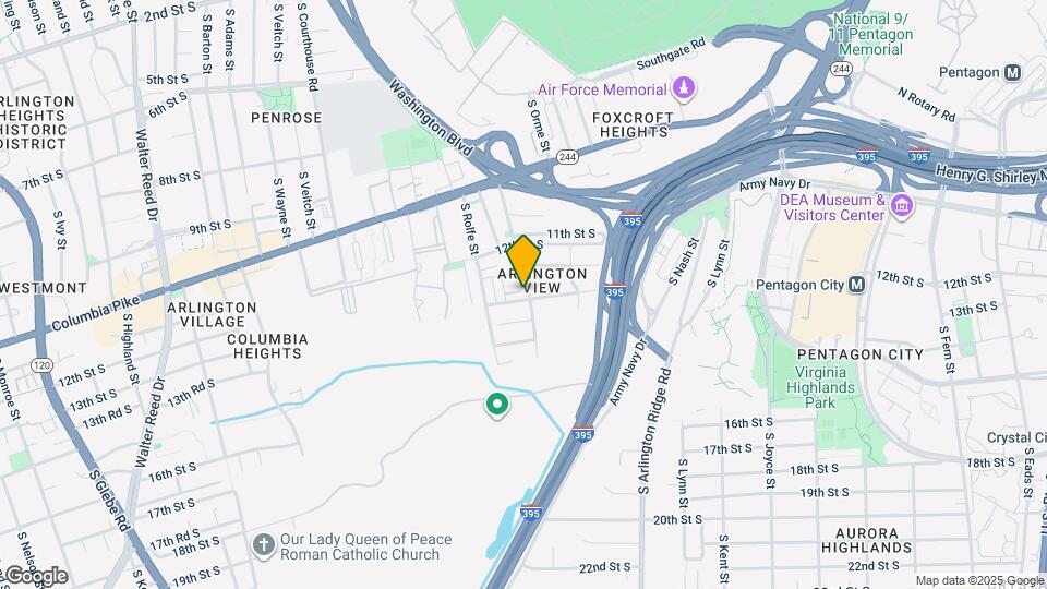 1334 S Quinn St Map and Location Details