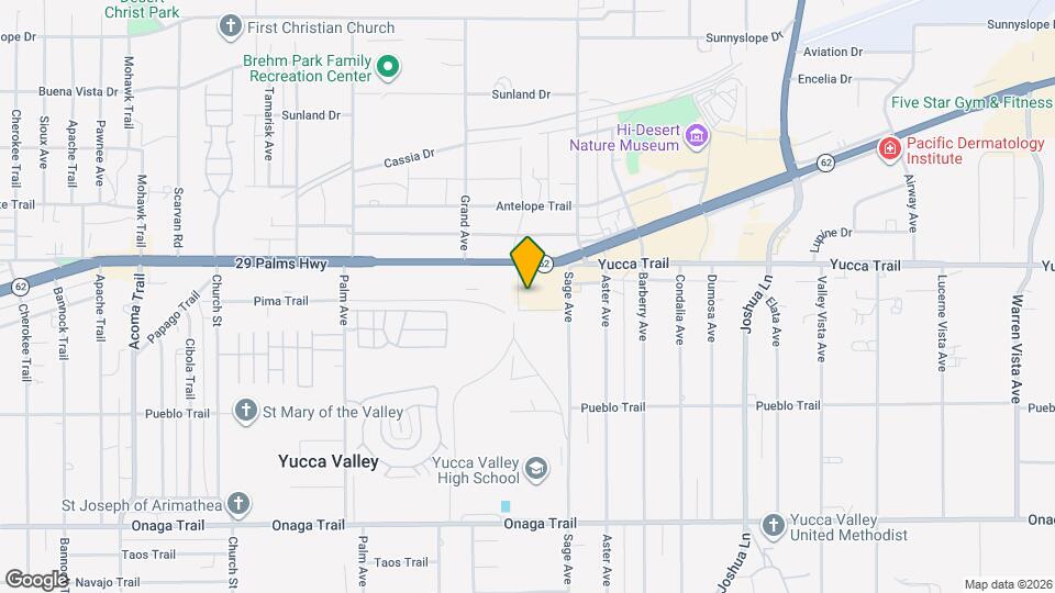 56815 29 Palms Hwy Map and Location Details