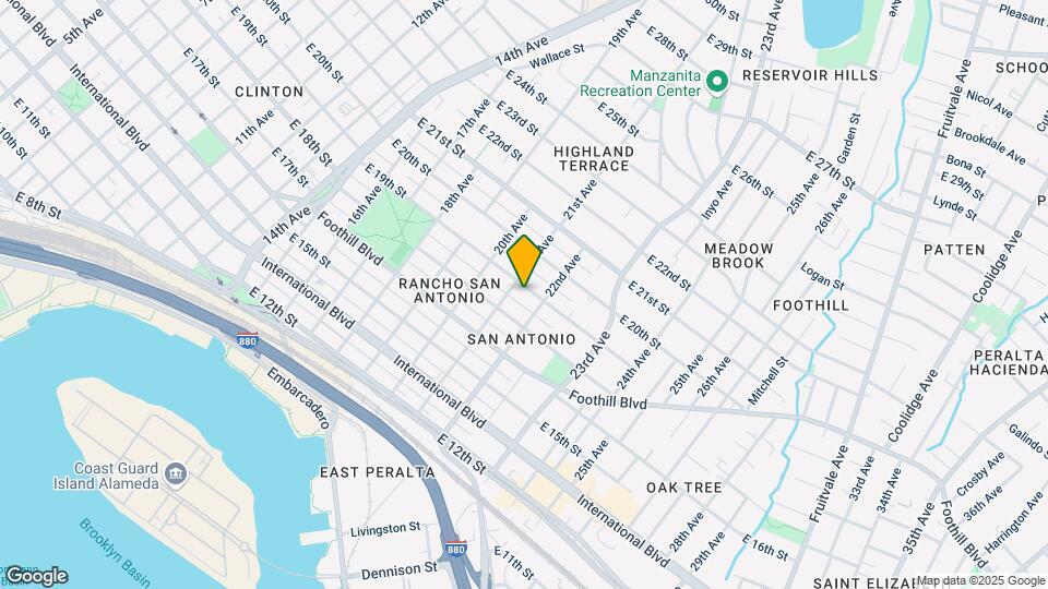 2133-2137 E 19th St Map and Location Details