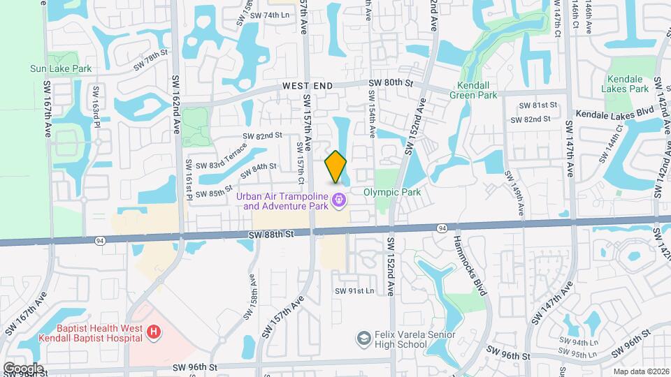 8536 SW 156th Ct Map and Location Details