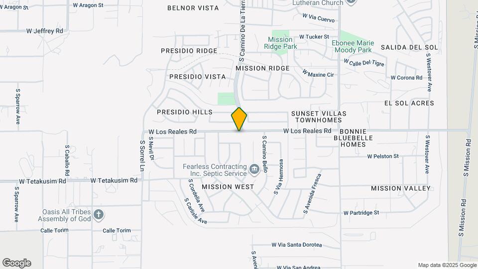 3329 W Los Reales Rd Map and Location Details