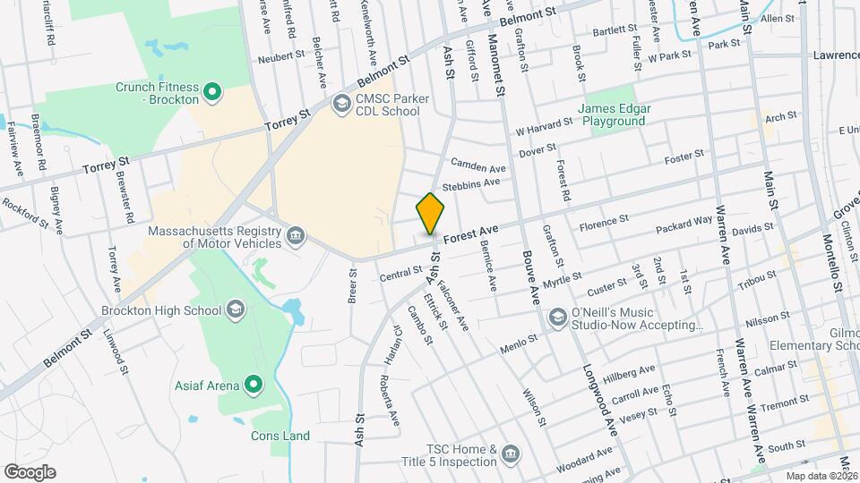 531 Ash St Map and Location Details