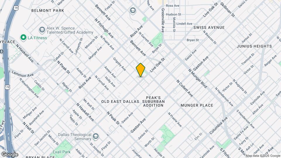 4715 Live Oak St Map and Location Details