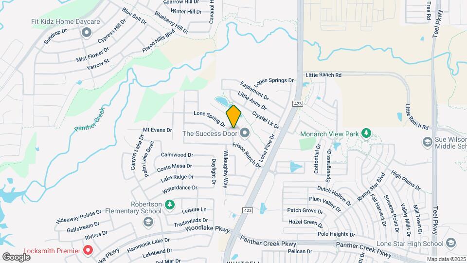 14716 Lone Spring Dr Map and Location Details