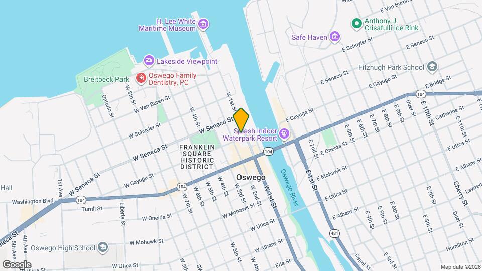 17 W Cayuga St Map and Location Details
