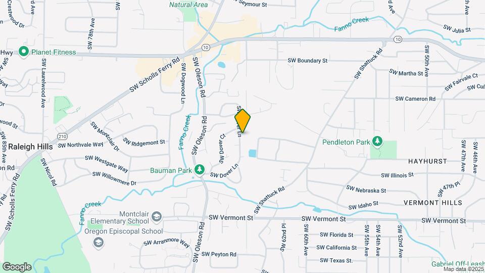 5300 SW Dover Ln Map and Location Details