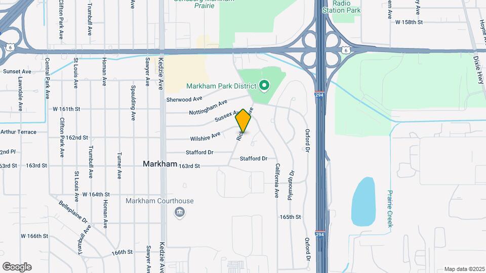 16205 Richmond Ave Map and Location Details