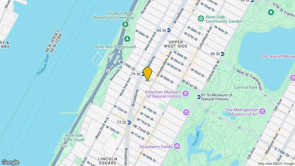 209 W 78th St Mapa y Detalles de la Ubicación