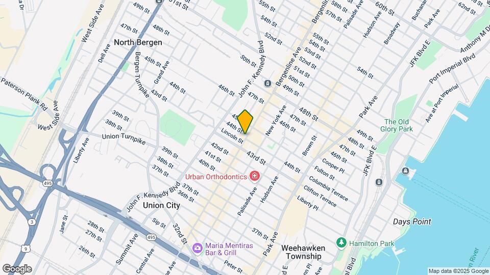 4321-4323 Bergenline Ave Mapa y Detalles de la Ubicación