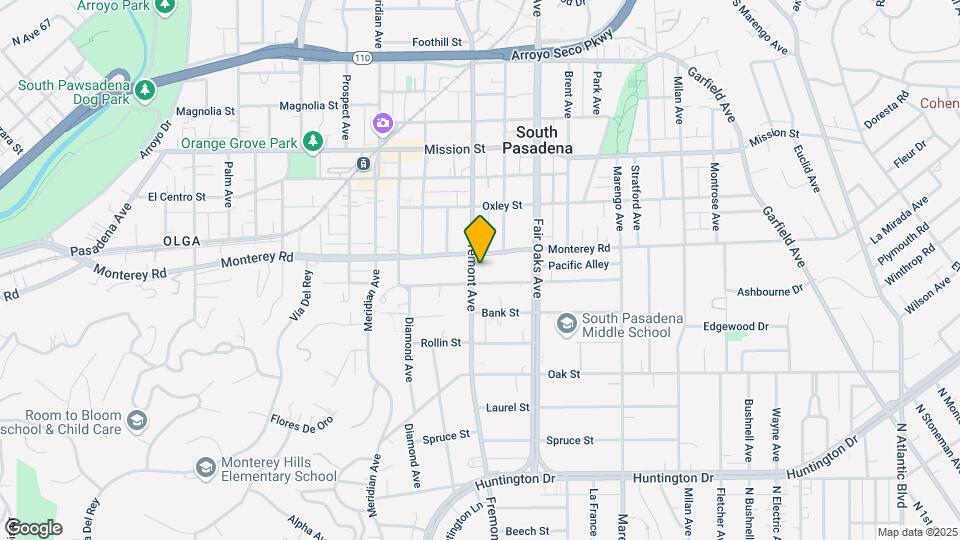 1216 Fremont Ave Mapa y Detalles de la Ubicación