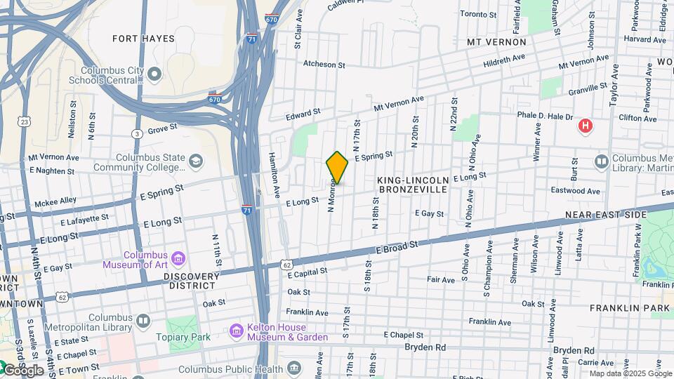 144 N Monroe Ave Map and Location Details