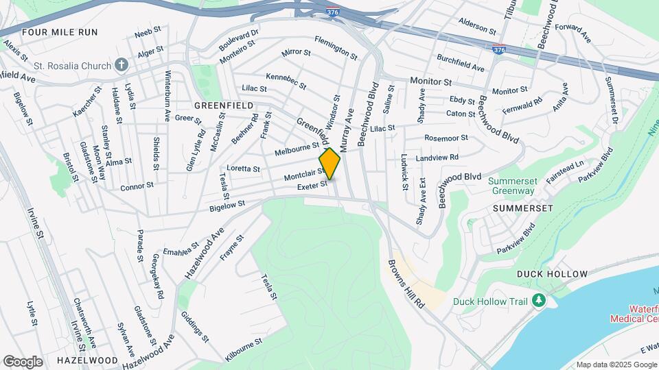1136 Greenfield Ave Mapa y Detalles de la Ubicación