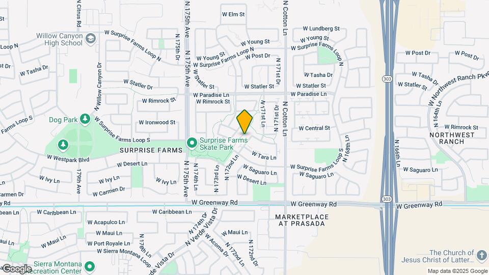 15852 N 172nd Ln Map and Location Details