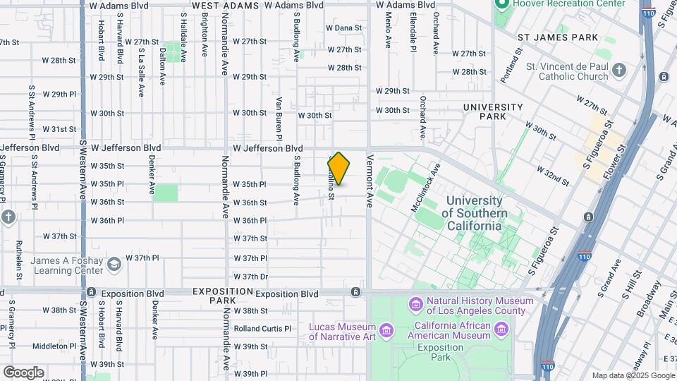 1159 W 36th St Map and Location Details