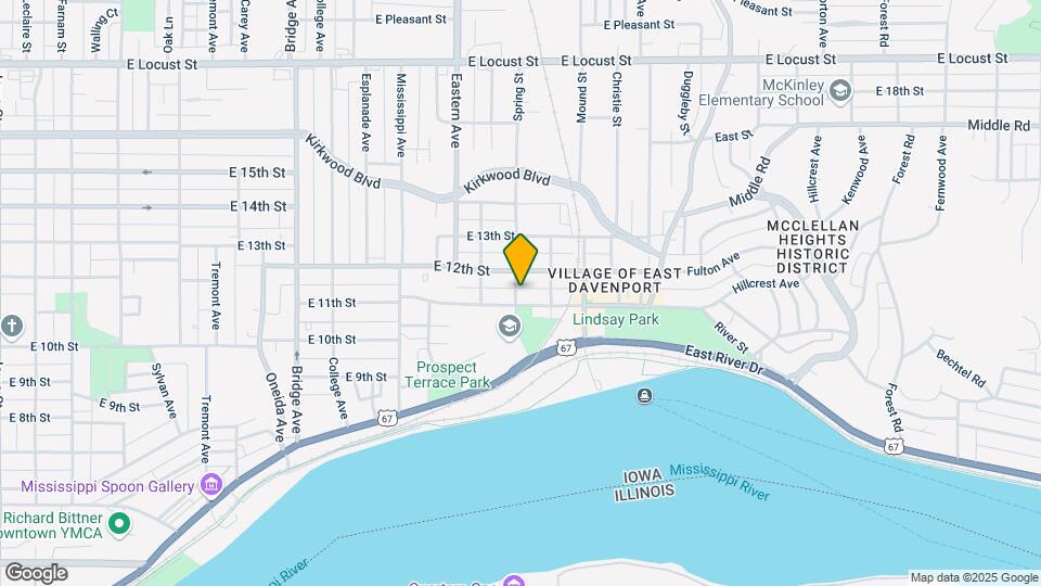 1109 Spring St Map and Location Details