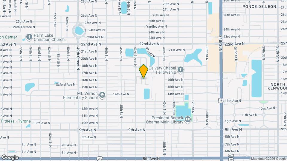 1601 43rd Street N Map and Location Details
