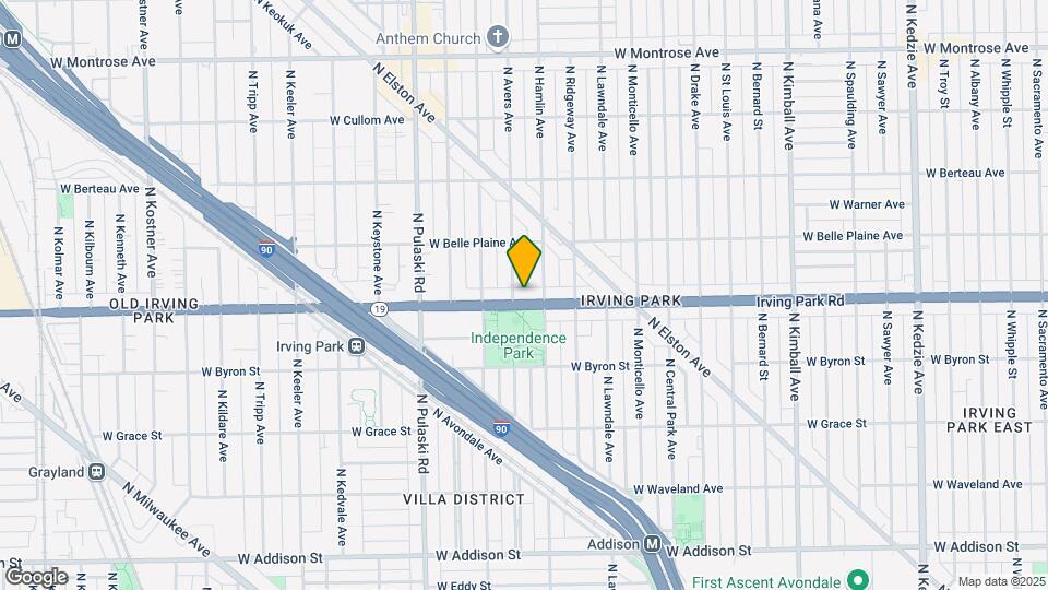 3816 W Irving Park Rd Map and Location Details