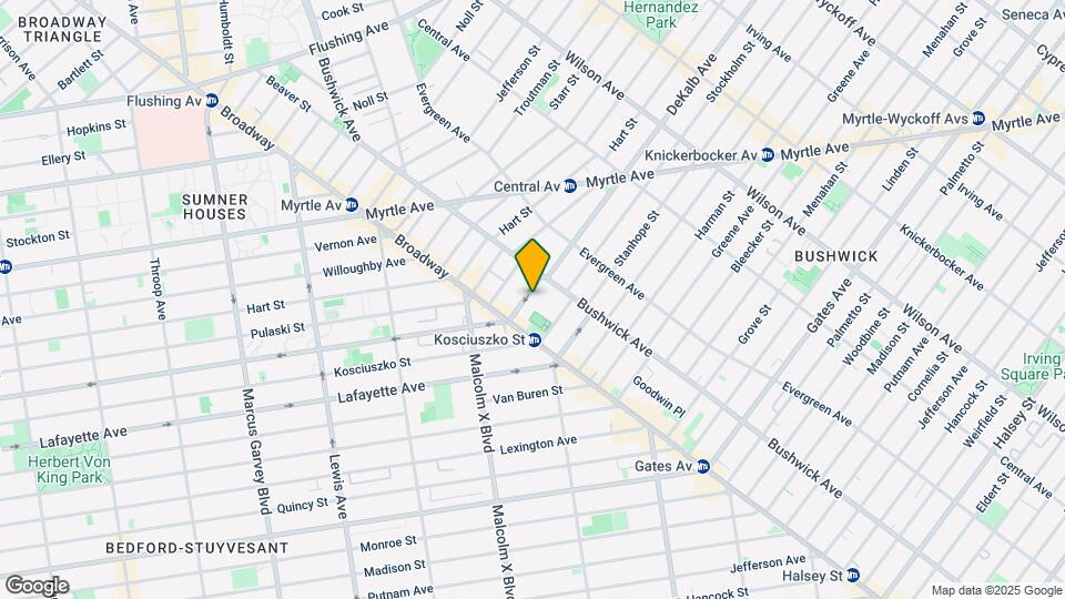 1150 DeKalb Ave Mapa y Detalles de la Ubicación