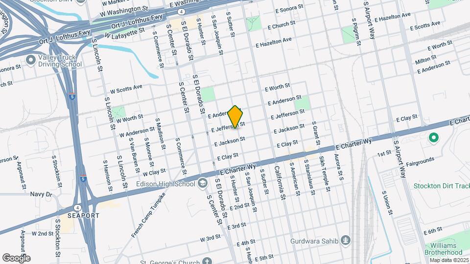 1117 S San Joaquin St Mapa y Detalles de la Ubicación