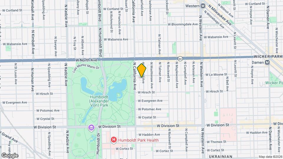 1448 N Fairfield Ave Map and Location Details